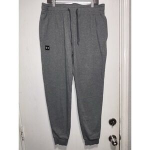 Under Armour Mens XL Loose UA Rival Fleece Joggers Gray Sweatpants